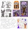 3PCS Halloween Stamps and Dies Set Layered Stencil(Halloween Themed)